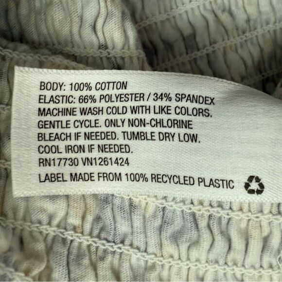 Wild Fable Floral Tie-Shoulder Smocked Tank Top XS Cute Summer Tube Top Style - Picture 4 of 6